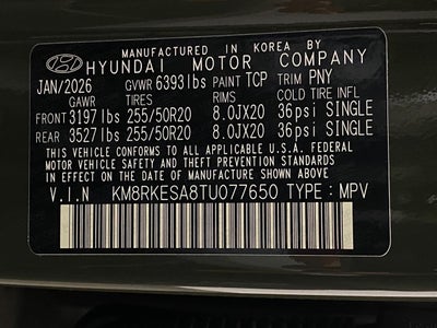 2026 Hyundai PALISADE HYBRID Limited