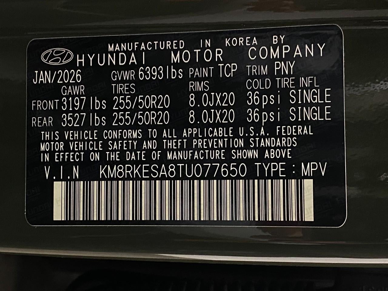 2026 Hyundai PALISADE HYBRID Limited