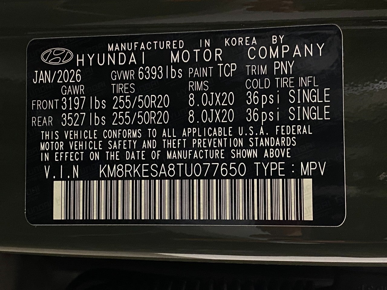 2026 Hyundai PALISADE HYBRID Limited