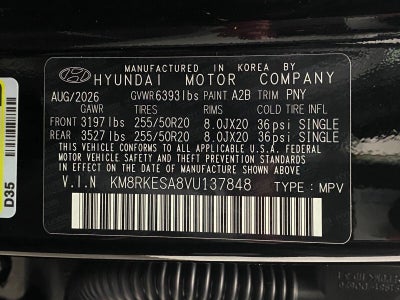 2027 Hyundai PALISADE HYBRID Limited 7P