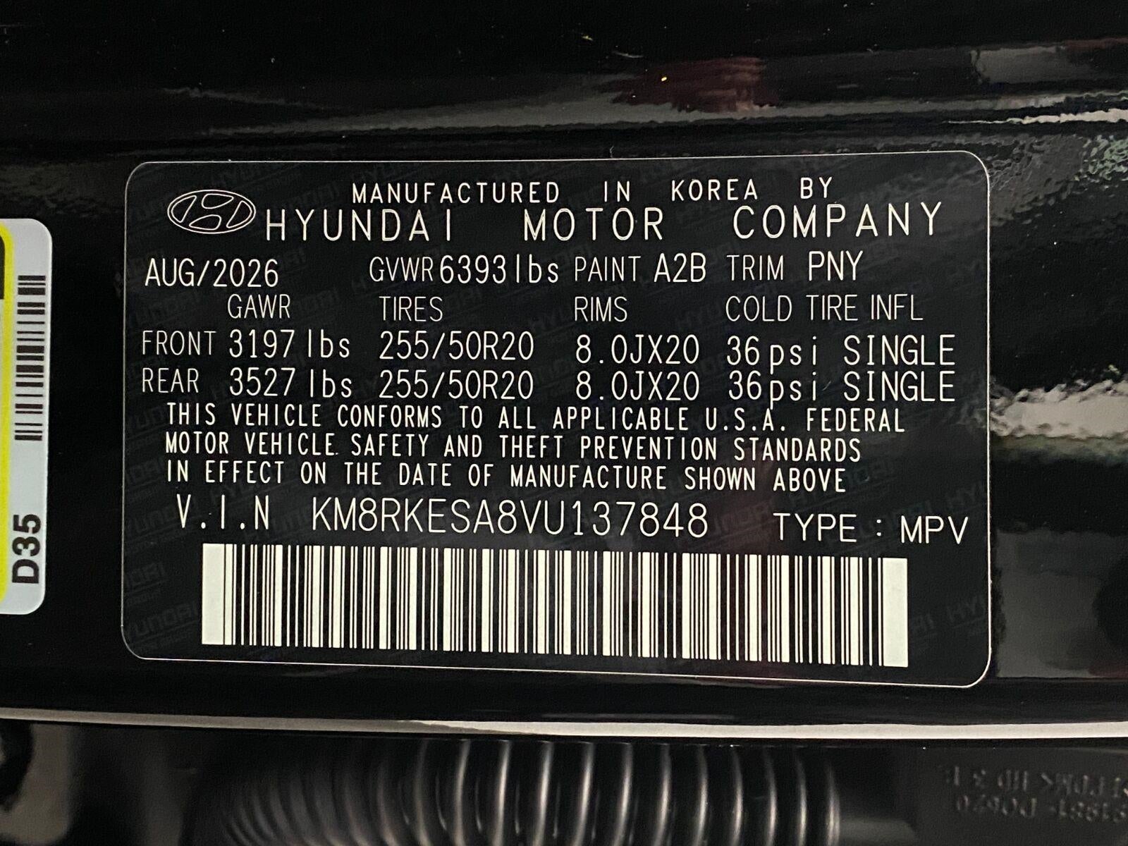 2027 Hyundai PALISADE HYBRID Limited 7P