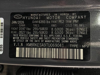 2026 Hyundai PALISADE HYBRID Limited