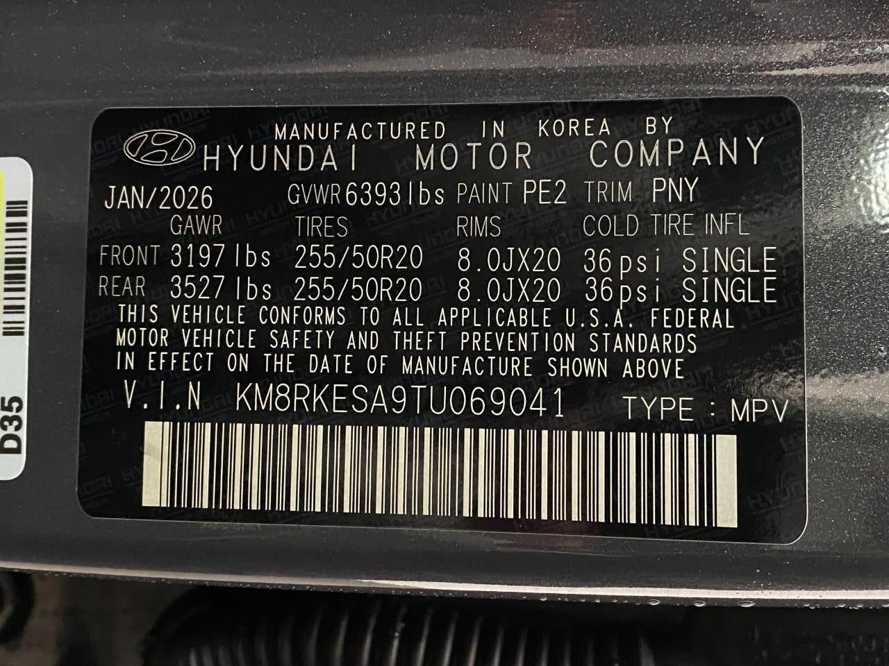 2026 Hyundai PALISADE HYBRID Limited