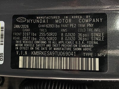 2026 Hyundai PALISADE HYBRID Limited