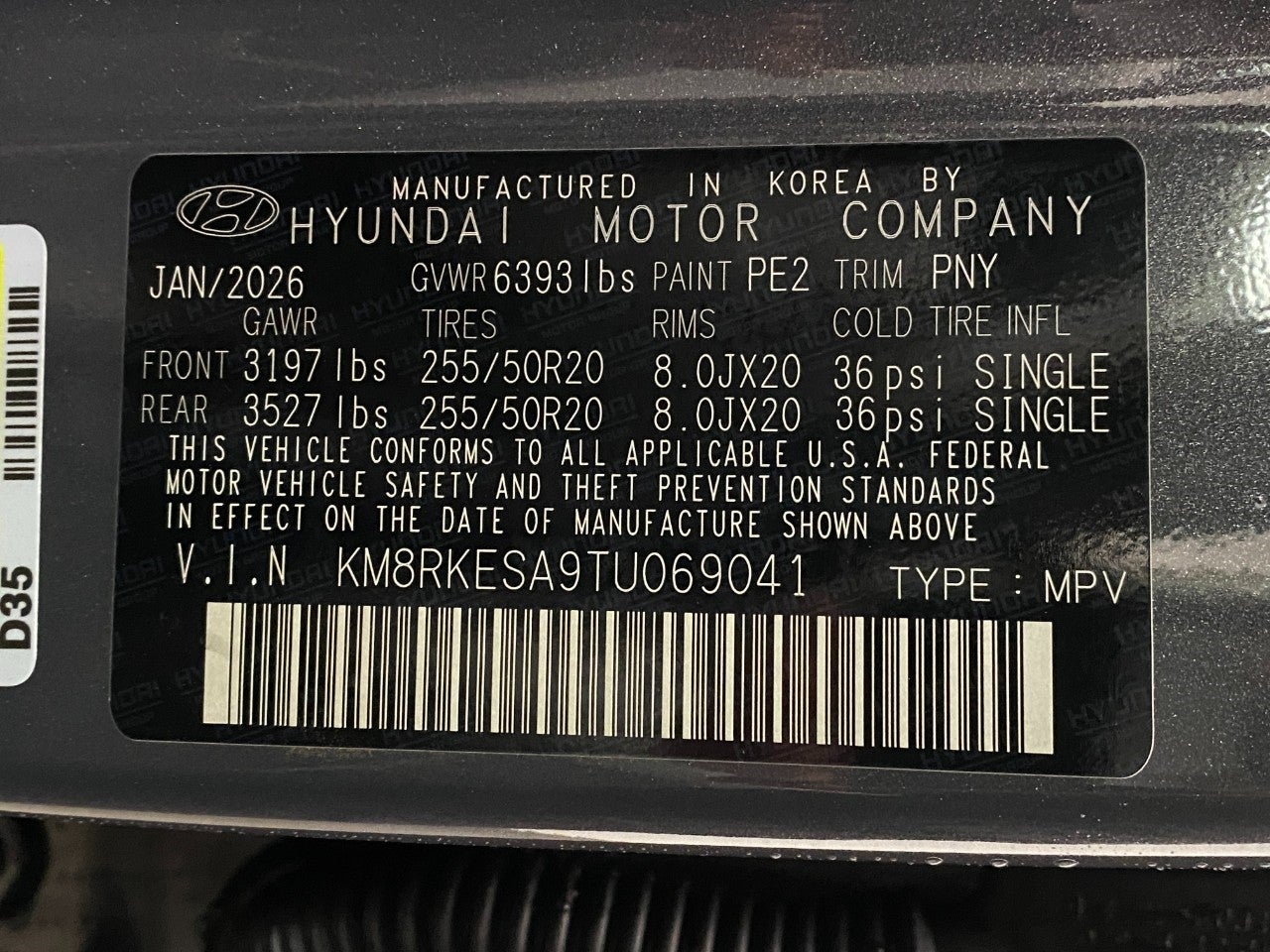 2026 Hyundai PALISADE HYBRID Limited