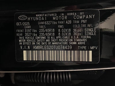 2026 Hyundai PALISADE SEL AWD