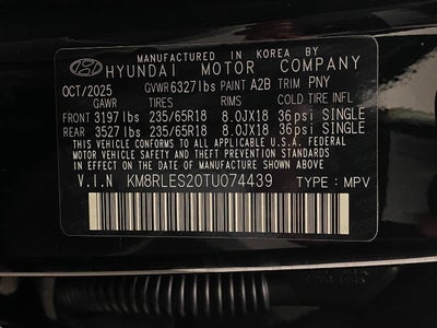 2026 Hyundai PALISADE SEL AWD