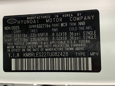 2026 Hyundai PALISADE SEL AWD