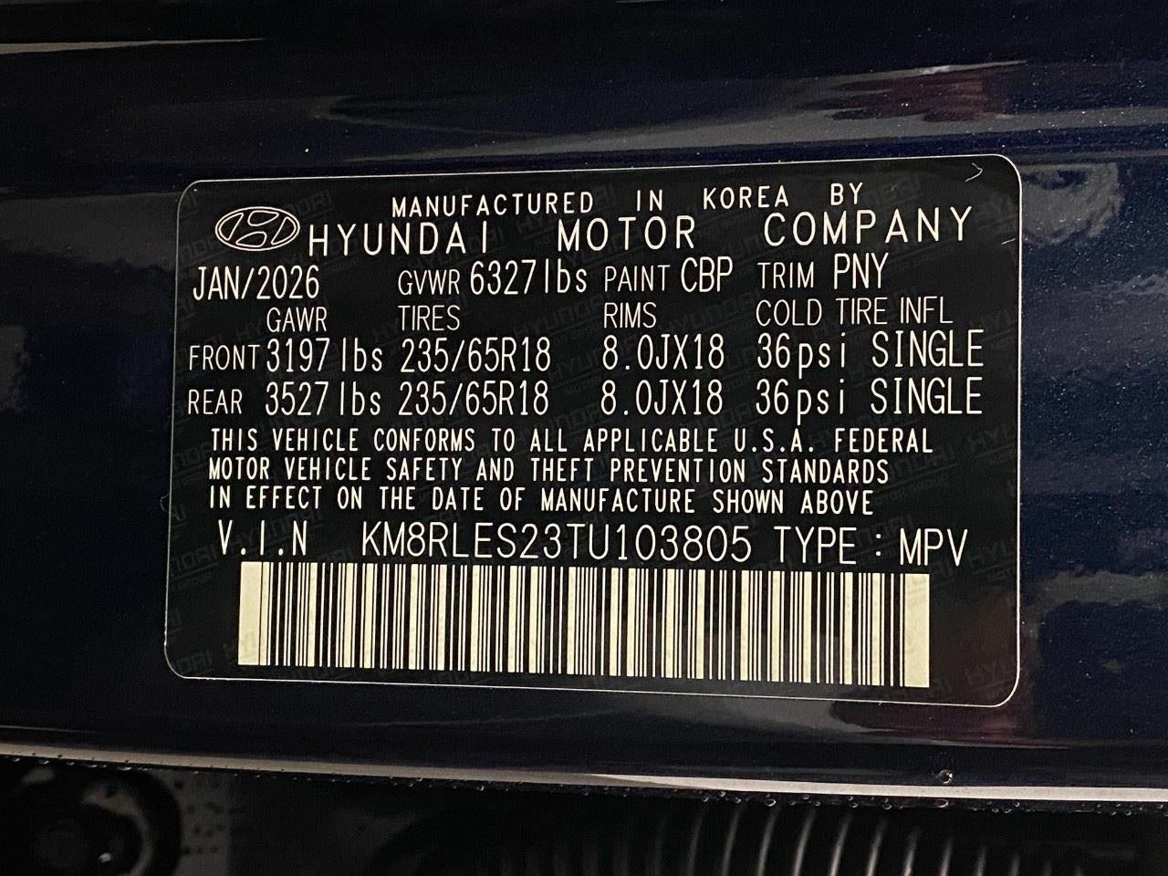 2026 Hyundai PALISADE SEL AWD