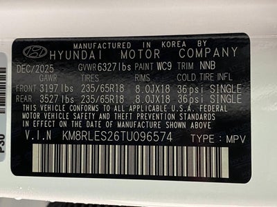 2026 Hyundai PALISADE SEL AWD