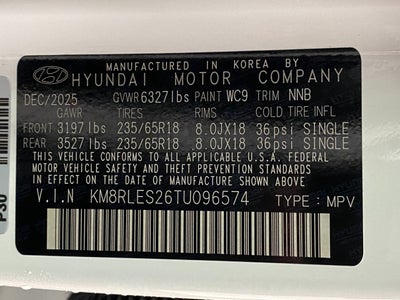 2026 Hyundai PALISADE SEL AWD