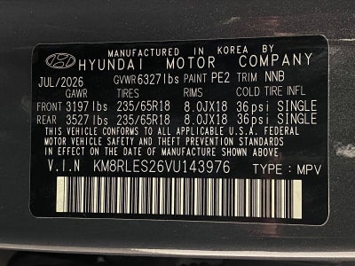 2027 Hyundai PALISADE SEL AWD