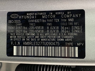 2026 Hyundai PALISADE SEL AWD