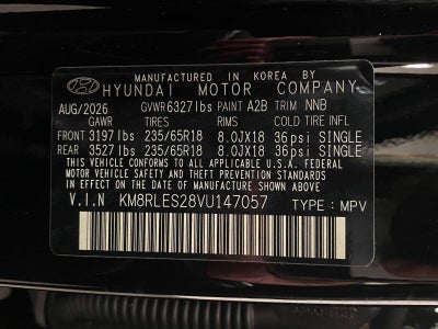 2027 Hyundai PALISADE SEL AWD