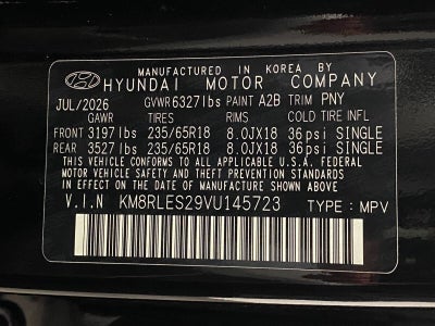 2027 Hyundai PALISADE SEL AWD