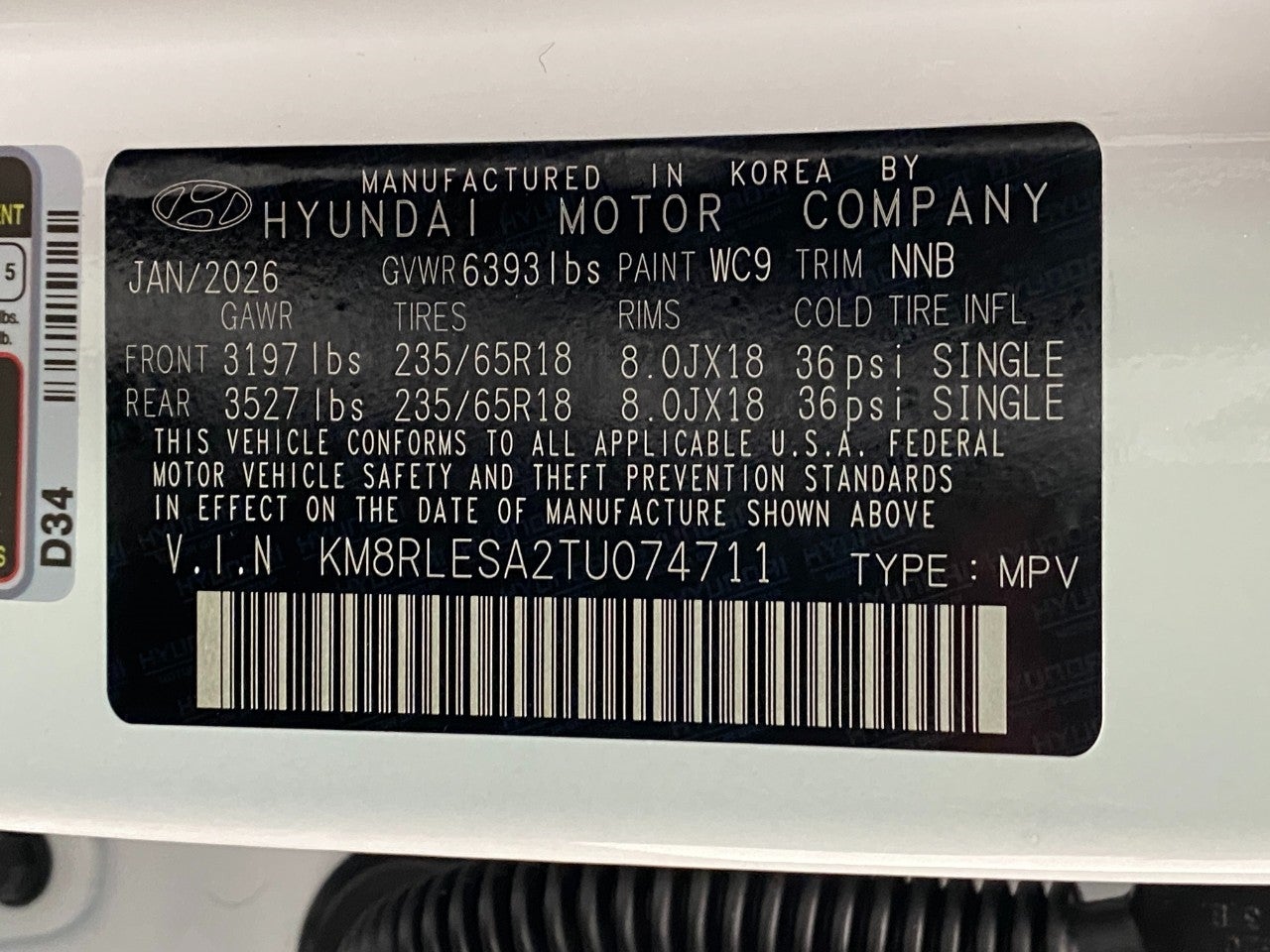 2026 Hyundai PALISADE HYBRID SEL 7P