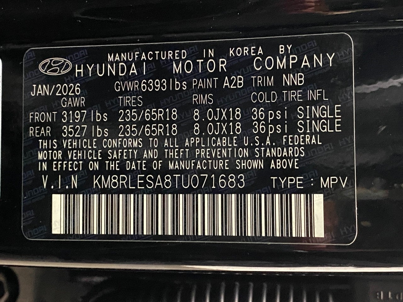 2026 Hyundai PALISADE HYBRID SEL 7P