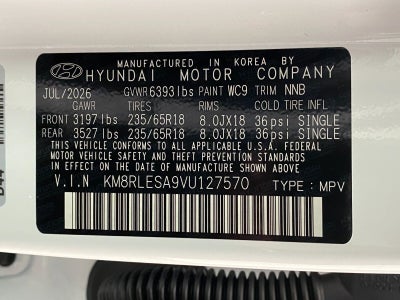 2027 Hyundai PALISADE HYBRID SEL 8P