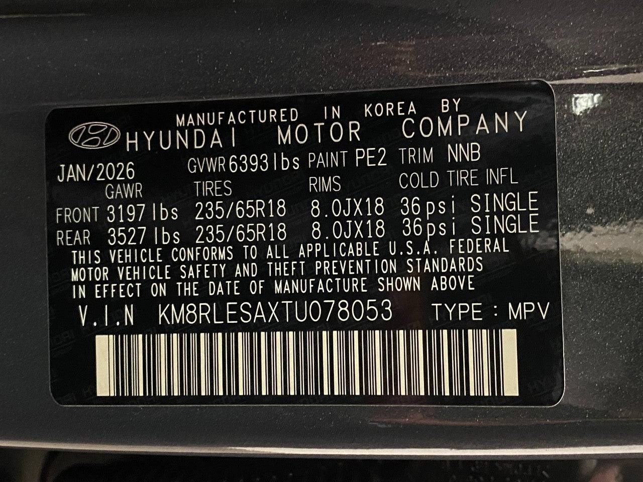 2026 Hyundai PALISADE HYBRID SEL 7P