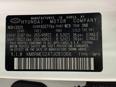 2026 Hyundai PALISADE Calligraphy AWD