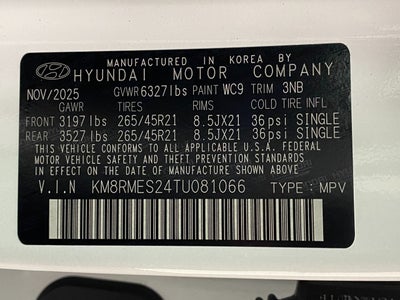 2026 Hyundai PALISADE Calligraphy AWD