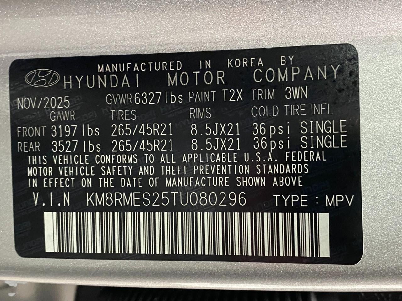 2026 Hyundai PALISADE Calligraphy AWD