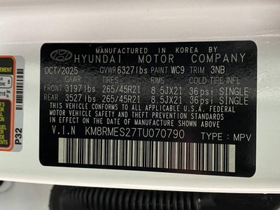 2026 Hyundai PALISADE Calligraphy AWD