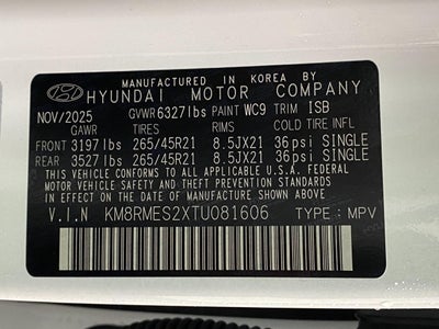 2026 Hyundai PALISADE Calligraphy AWD