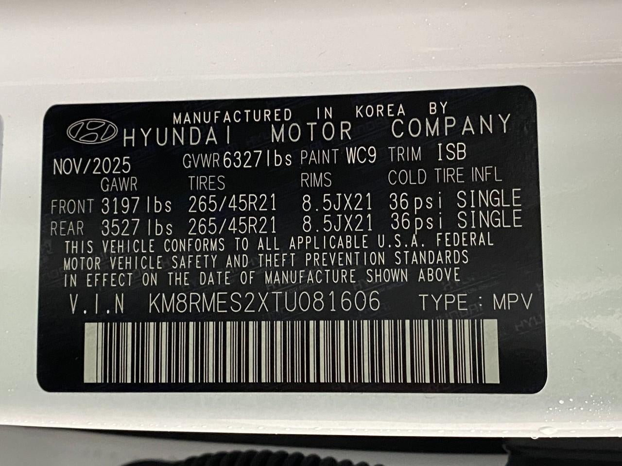 2026 Hyundai PALISADE Calligraphy AWD