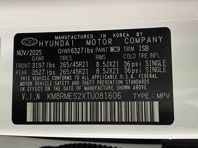 2026 Hyundai PALISADE Calligraphy AWD