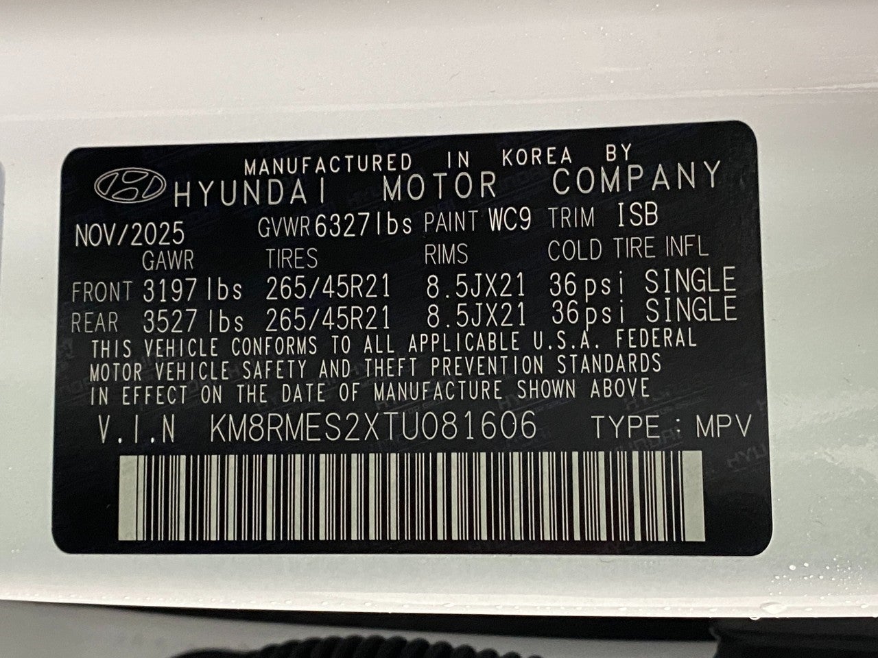 2026 Hyundai PALISADE Calligraphy AWD