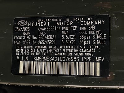 2026 Hyundai PALISADE HYBRID Calligraphy
