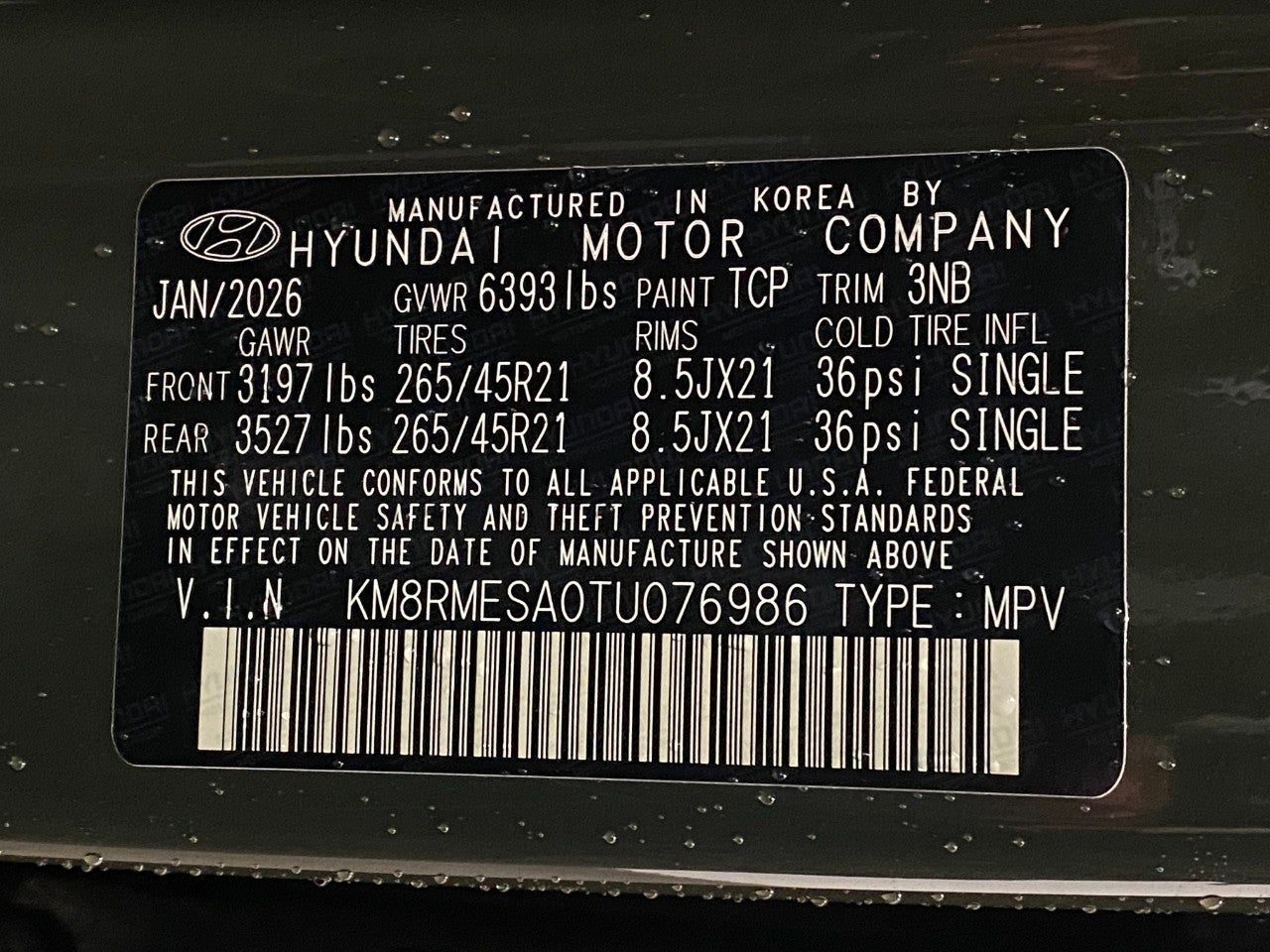 2026 Hyundai PALISADE HYBRID Calligraphy
