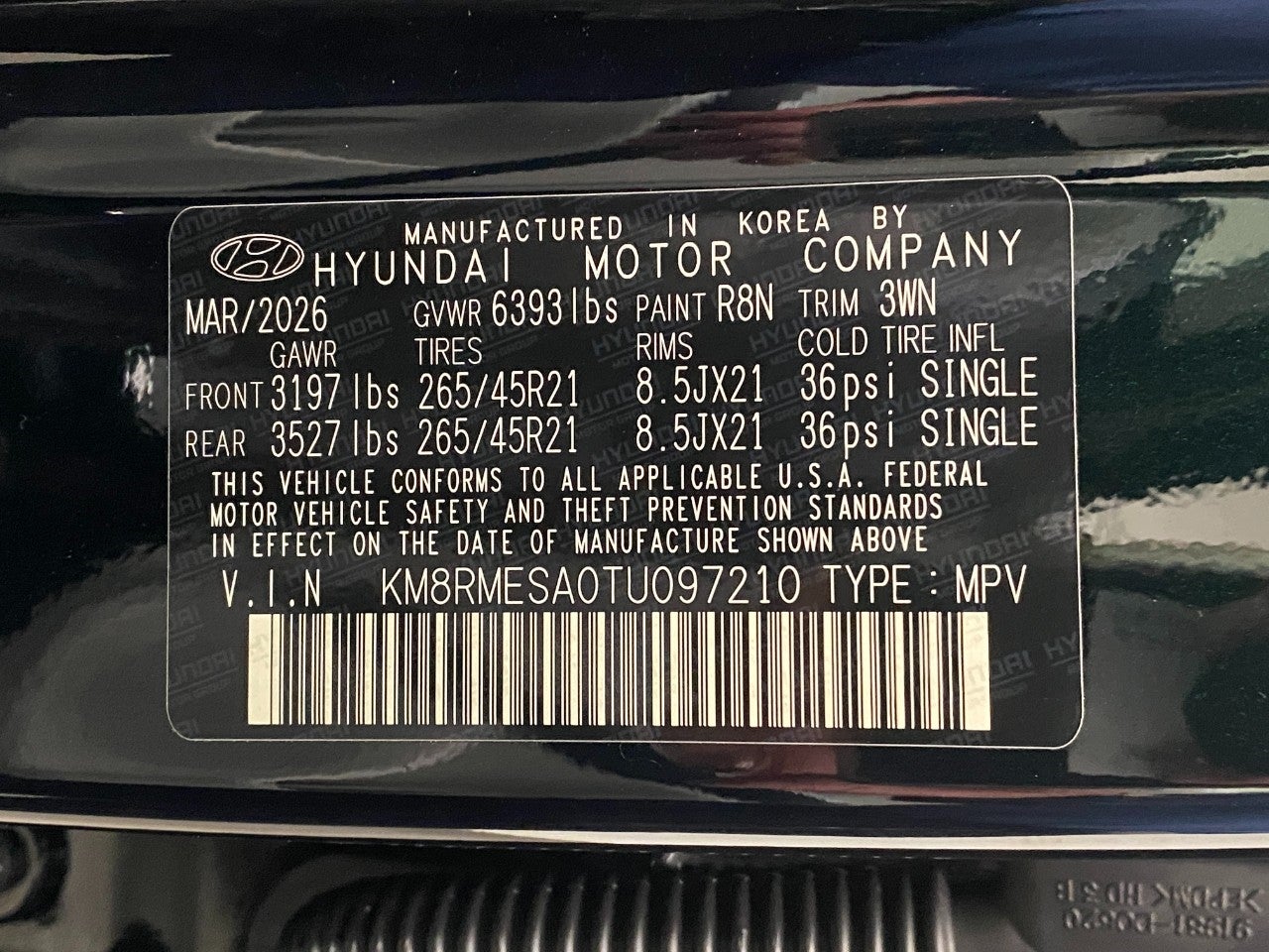2026 Hyundai PALISADE HYBRID Calligraphy