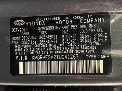 2026 Hyundai PALISADE HYBRID Calligraphy