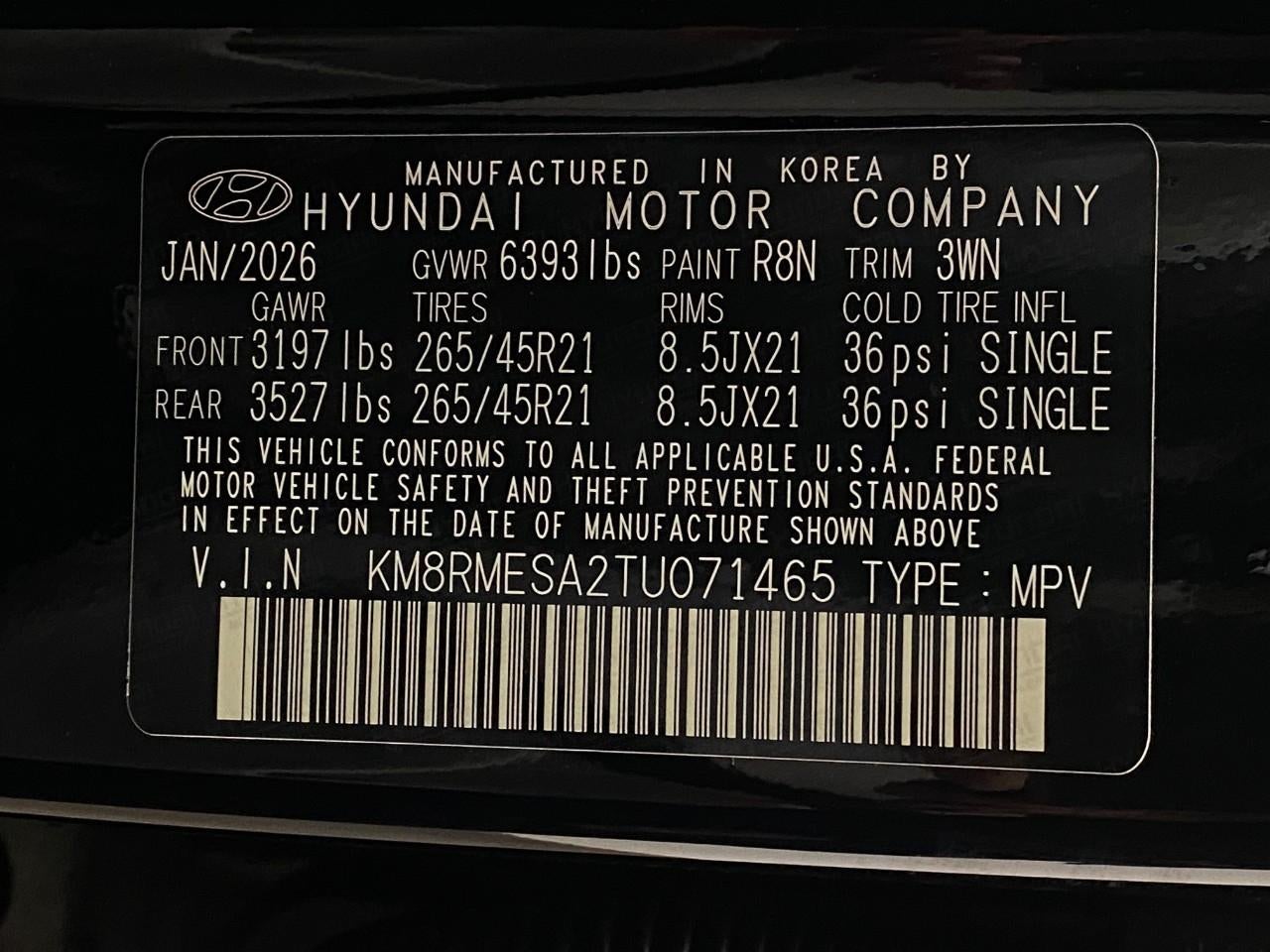 2026 Hyundai PALISADE HYBRID Calligraphy