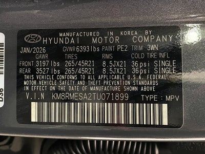 2026 Hyundai PALISADE HYBRID Calligraphy