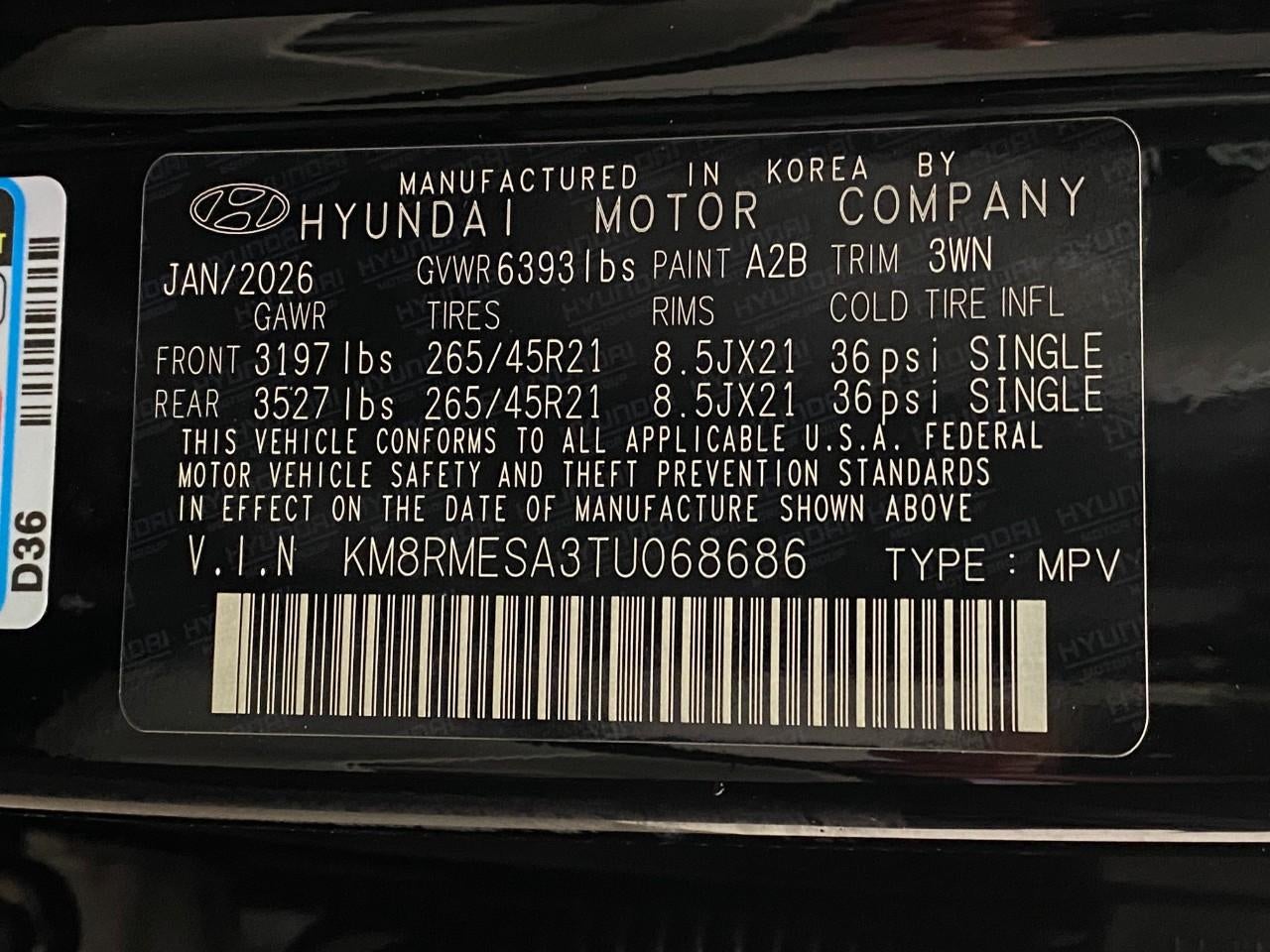 2026 Hyundai PALISADE HYBRID Calligraphy