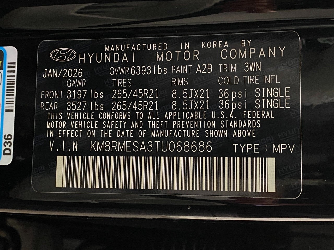 2026 Hyundai PALISADE HYBRID Calligraphy