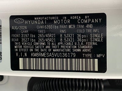 2027 Hyundai PALISADE HYBRID Calligraphy Black Ink