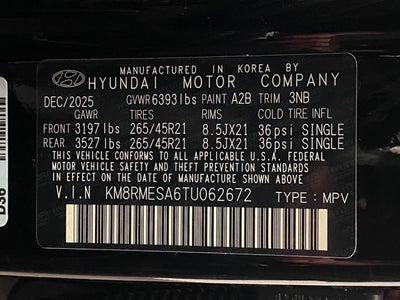 2026 Hyundai PALISADE HYBRID Calligraphy