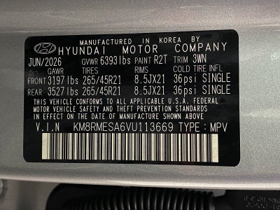 2027 Hyundai PALISADE HYBRID Calligraphy AWD