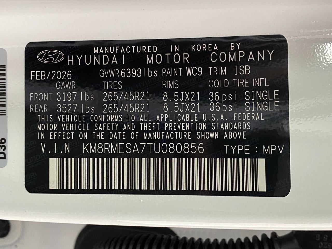 2026 Hyundai PALISADE HYBRID Calligraphy