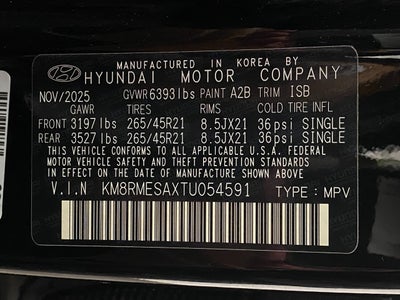 2026 Hyundai PALISADE HYBRID Calligraphy AWD