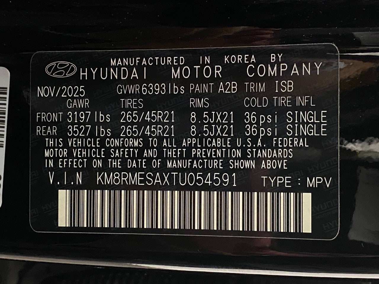 2026 Hyundai PALISADE HYBRID Calligraphy AWD