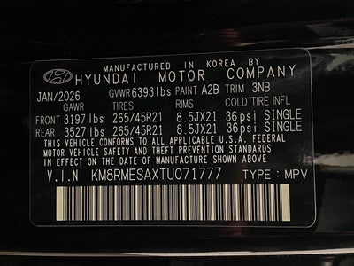 2026 Hyundai PALISADE HYBRID Calligraphy