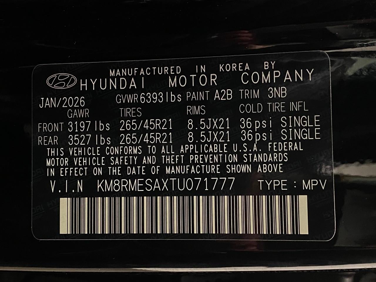 2026 Hyundai PALISADE HYBRID Calligraphy