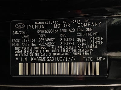 2026 Hyundai PALISADE HYBRID Calligraphy