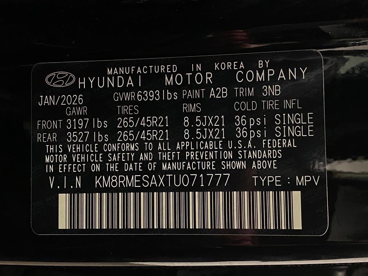 2026 Hyundai PALISADE HYBRID Calligraphy