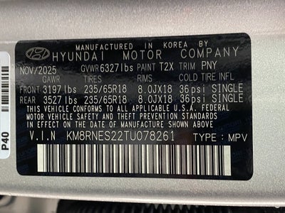 2026 Hyundai PALISADE SEL Premium AWD